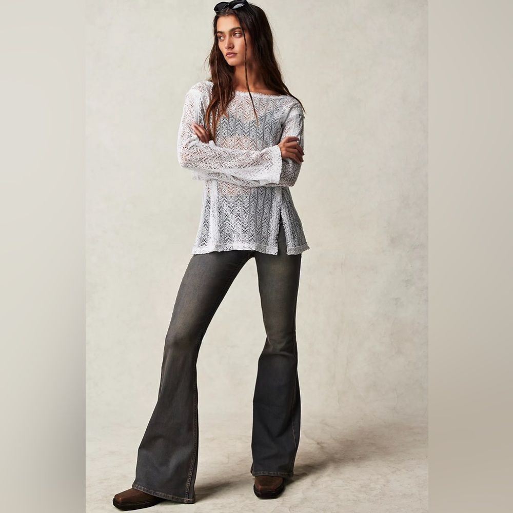 Free People On The Road Twisted Tee in White
